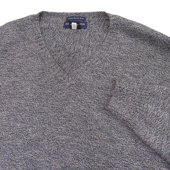 Daniel Cremieux Mens Pullover Sweater L Blue Classics Italian Merino Wool - Picture 1 of 9